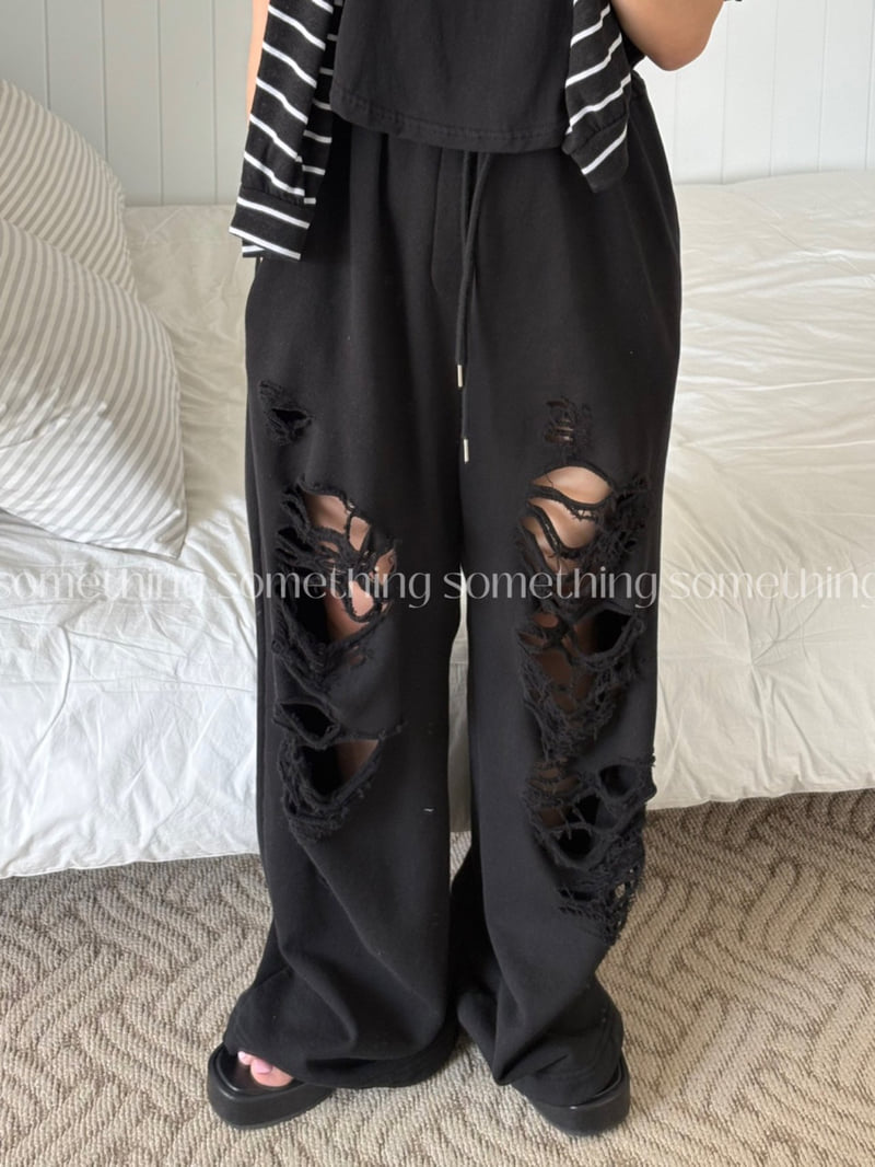 Something - Korean Women Fashion - #momslook - Vintage Washed Jogger Pants - 7