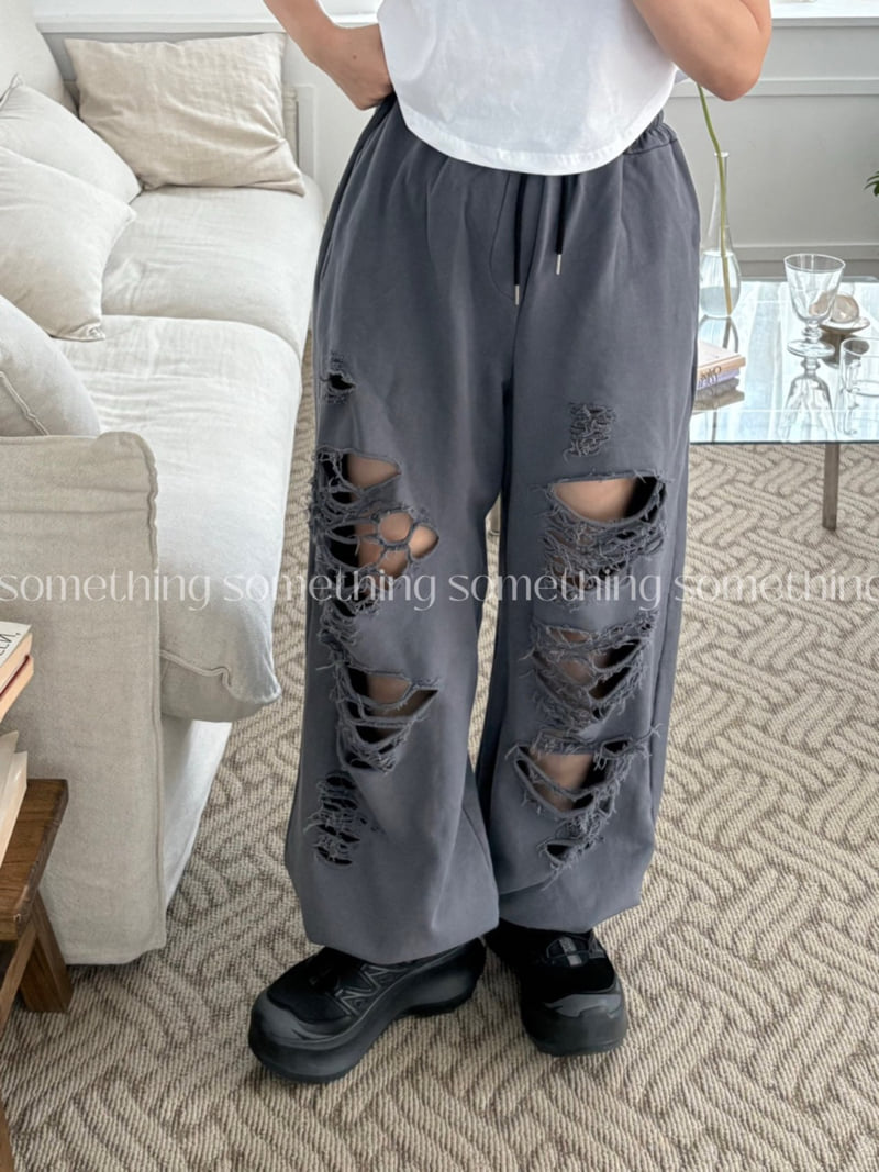 Something - Korean Women Fashion - #momslook - Vintage Washed Jogger Pants - 9