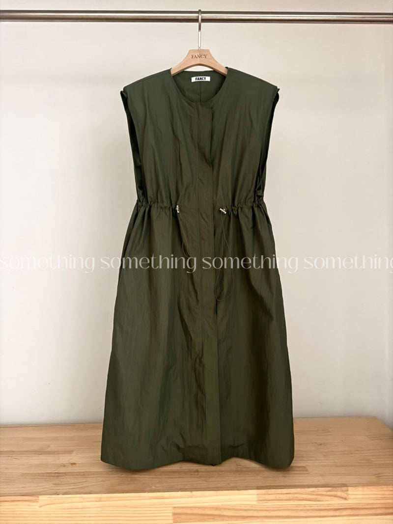 Something - Korean Women Fashion - #momslook - Lush Long Vest - 3