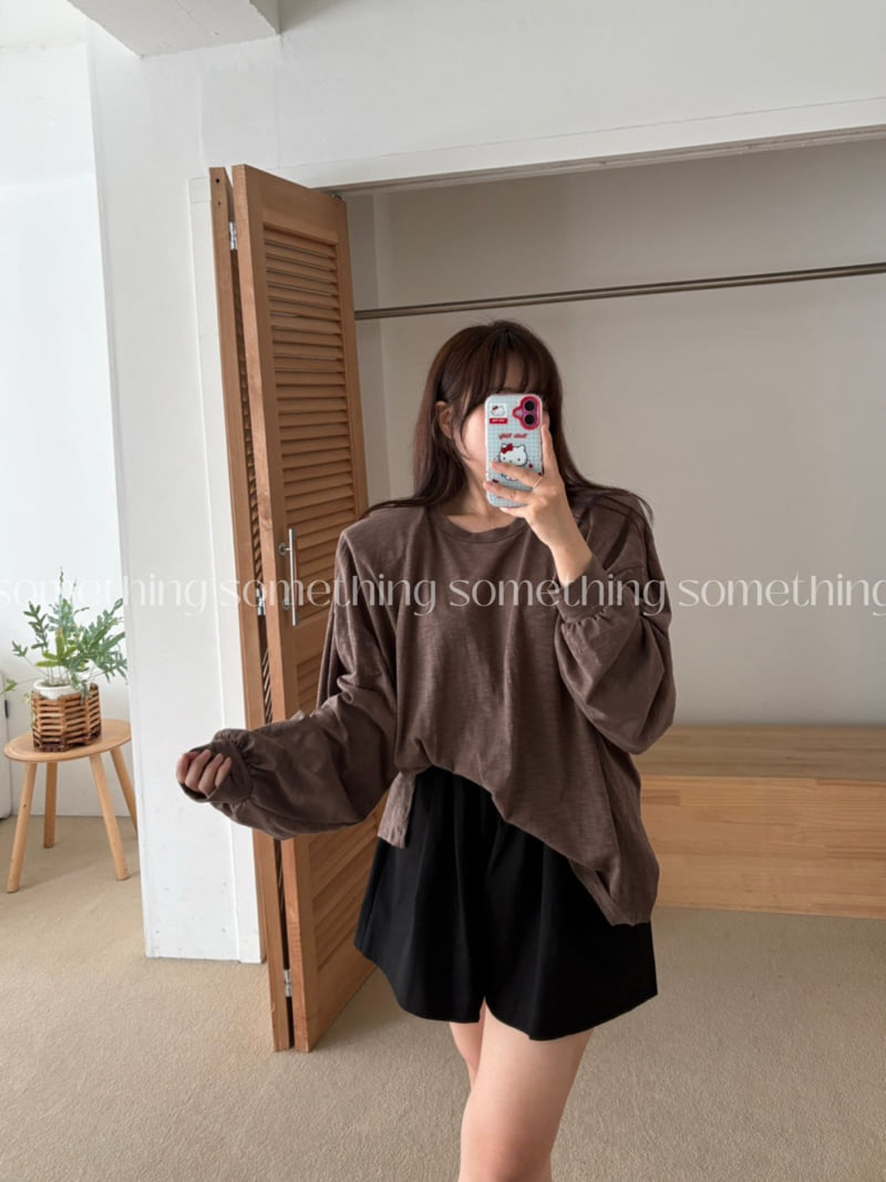 Something - Korean Women Fashion - #momslook - Poi Tee - 11