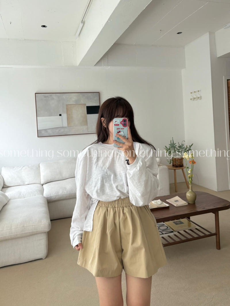 Something - Korean Women Fashion - #momslook - Poi Tee - 7