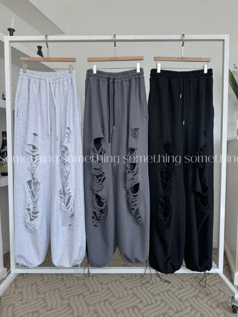 Something - Korean Women Fashion - #romanticstyle - Vintage Washed Jogger Pants