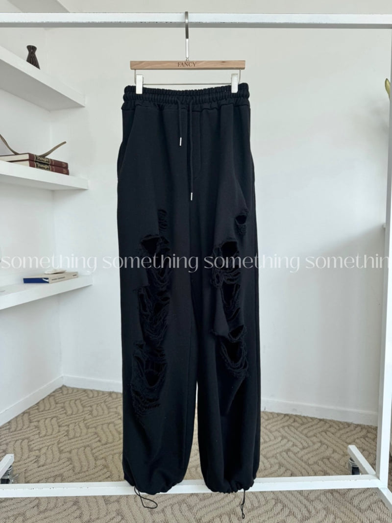 Something - Korean Women Fashion - #shopsmall - Vintage Washed Jogger Pants - 2