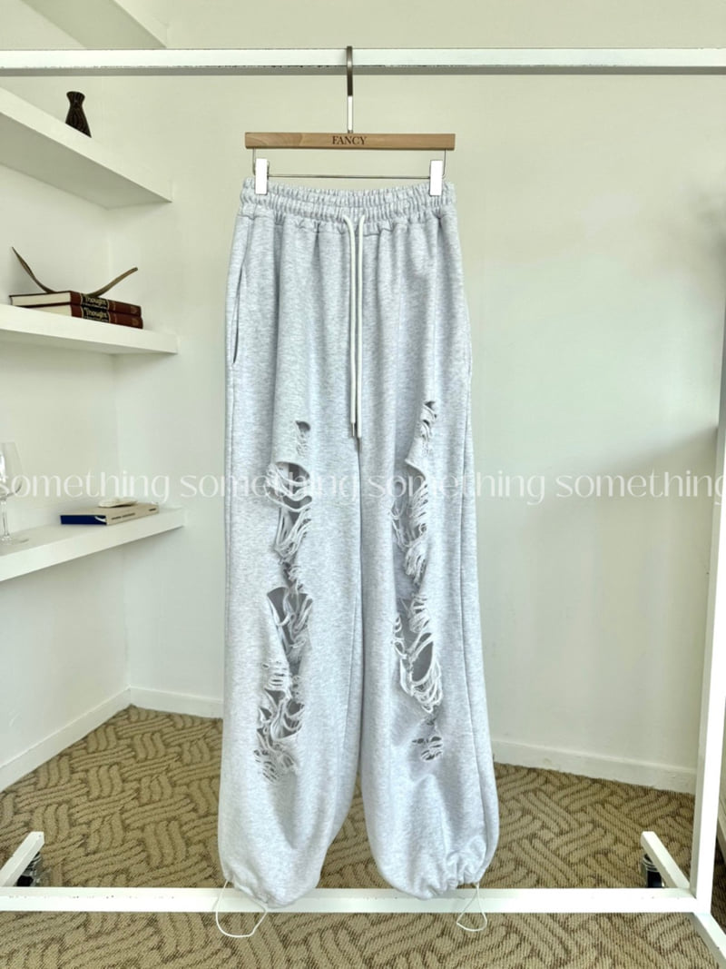 Something - Korean Women Fashion - #thatsdarling - Vintage Washed Jogger Pants - 3