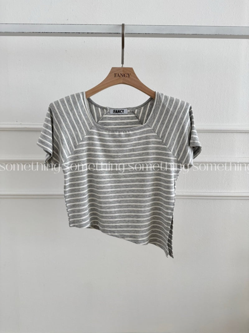 Something - Korean Women Fashion - #momslook - Striped Mino Tee - 4