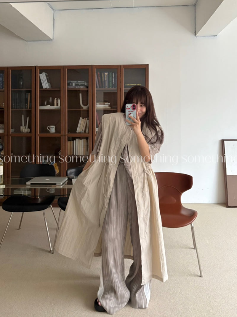 Something - Korean Women Fashion - #womensfashion - Lush Long Vest - 8