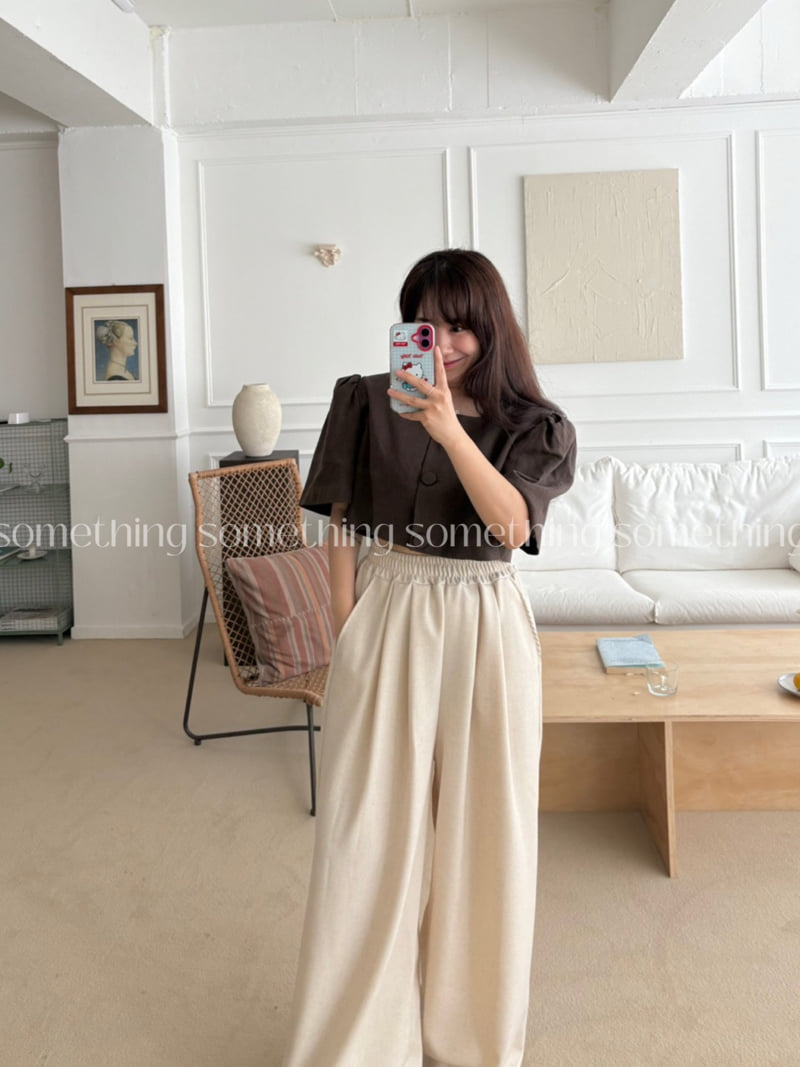 Something - Korean Women Fashion - #womensfashion - Linen Wide Pants - 8
