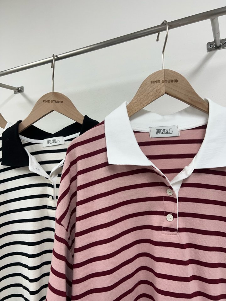 The Fine.b - Korean Women Fashion - #momslook - Joy Collar Tee - 10