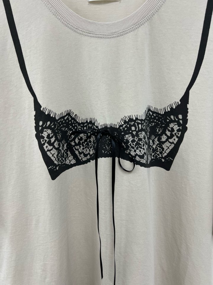 The Fine.b - Korean Women Fashion - #momslook - Lingerie Half Tee - 10