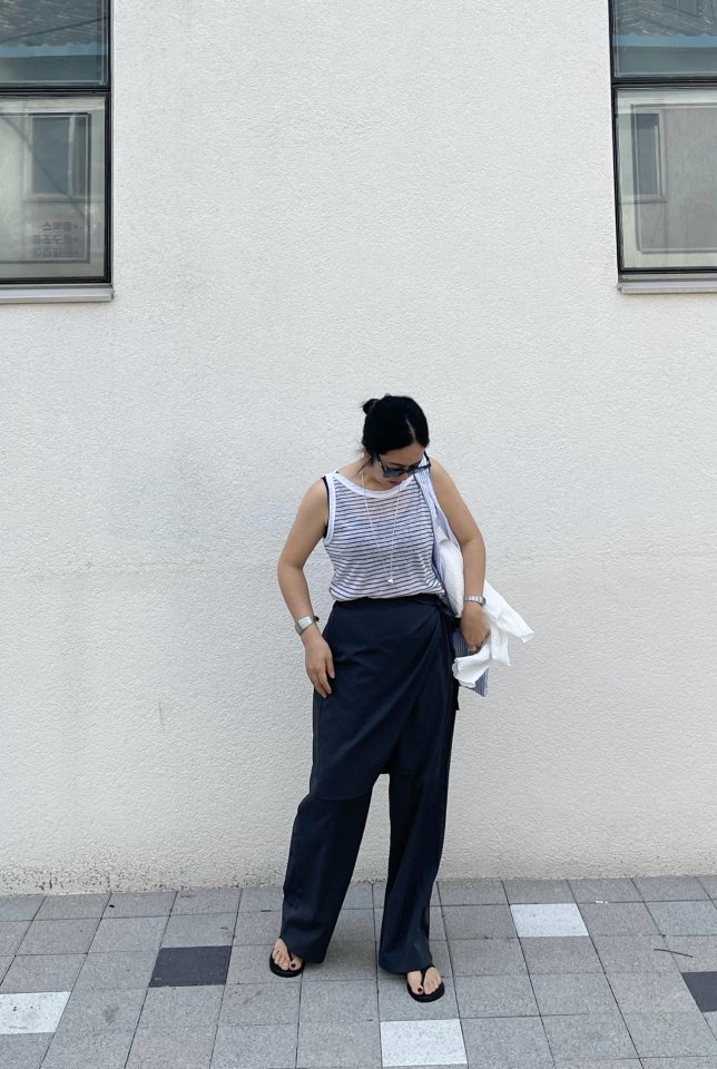 The Fine.b - Korean Women Fashion - #momslook - Wrap Slacks - 5