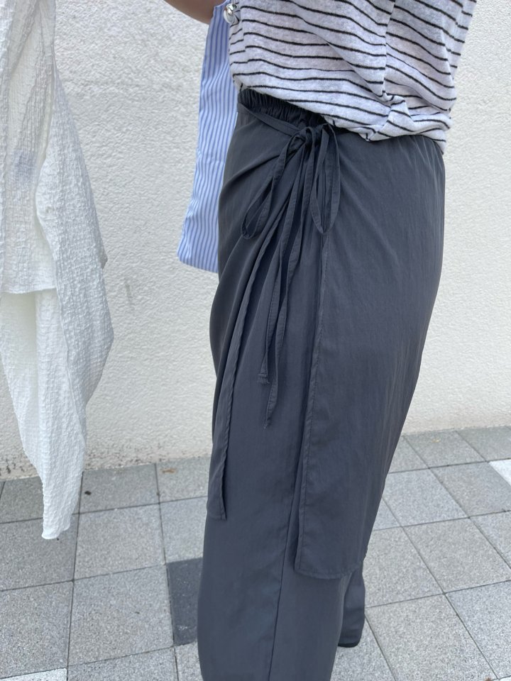 The Fine.b - Korean Women Fashion - #momslook - Wrap Slacks - 7