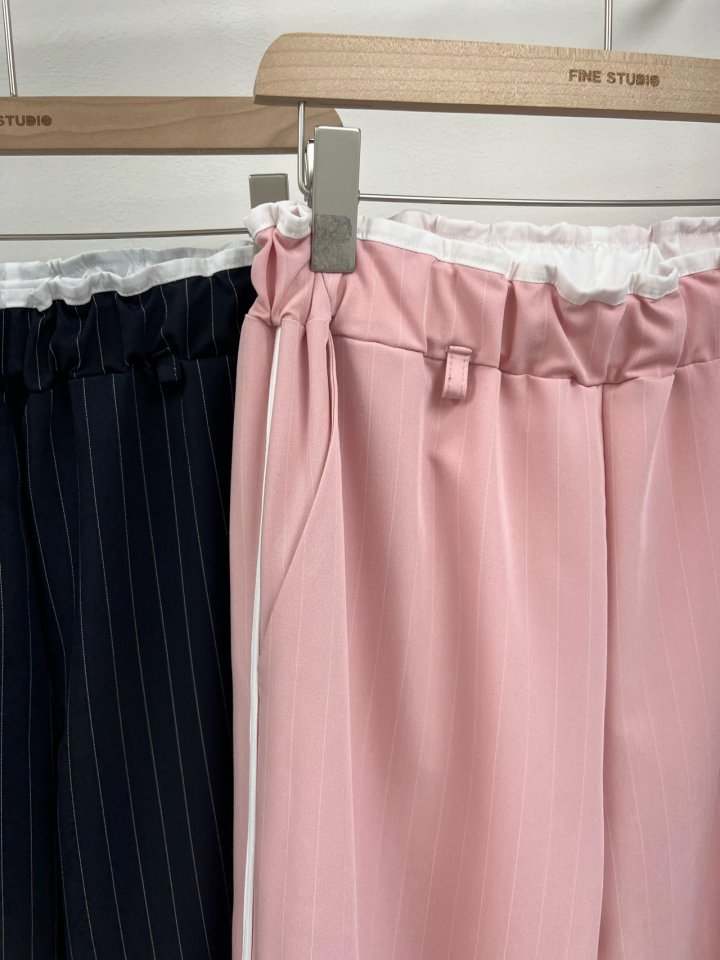 The Fine.b - Korean Women Fashion - #momslook - Mecca Stripe Slacks - 12