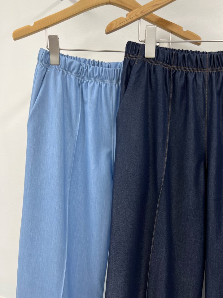 The Fine.b - Korean Women Fashion - #momslook - Tencel Denim Pants - 9