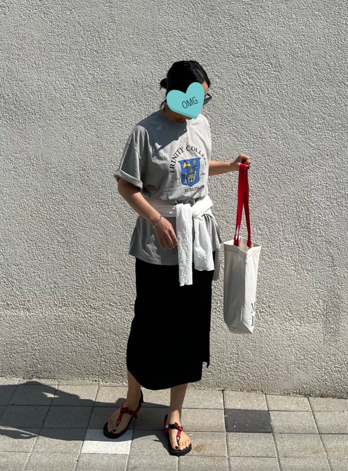 The Fine.b - Korean Women Fashion - #momslook - Castle Half Tee - 2