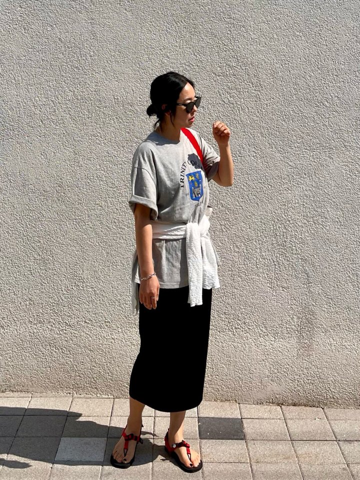 The Fine.b - Korean Women Fashion - #womensfashion - Castle Half Tee - 4