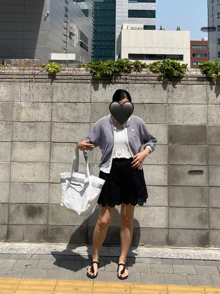 The Fine.b - Korean Women Fashion - #momslook - Stripe Crop Cardigan - 2