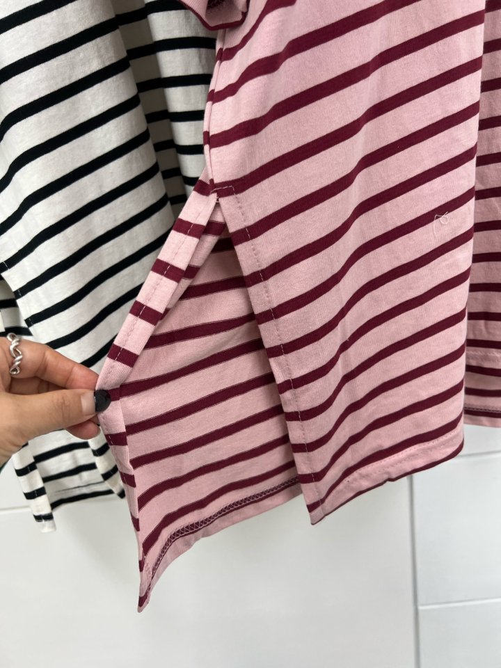 The Fine.b - Korean Women Fashion - #restrostyle - Joy Collar Tee - 4