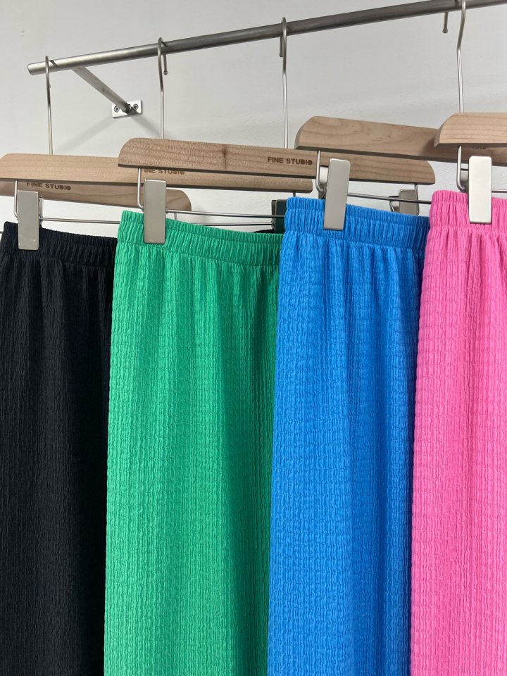 The Fine.b - Korean Women Fashion - #shopsmall - Wrinkle Long Skirt - 6