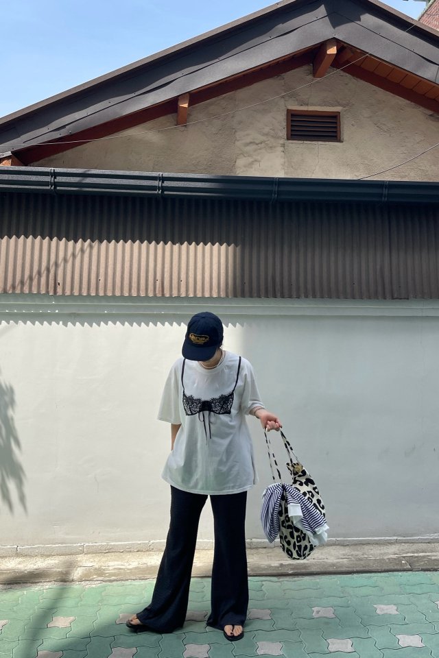 The Fine.b - Korean Women Fashion - #thelittlethings - Lingerie Half Tee - 5