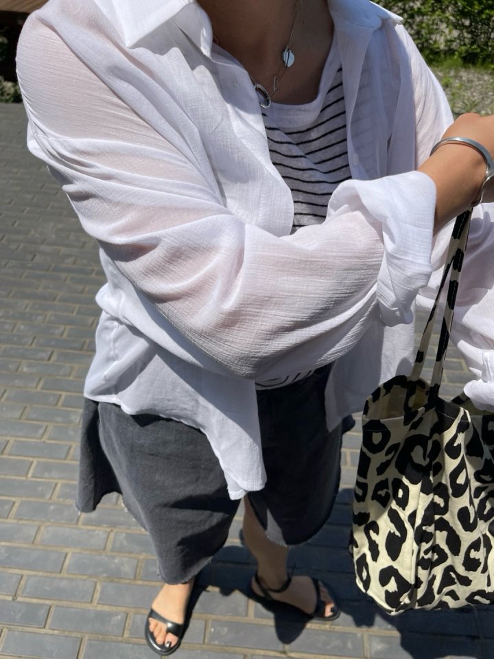 The Fine.b - Korean Women Fashion - #thelittlethings - Gauze Shirt