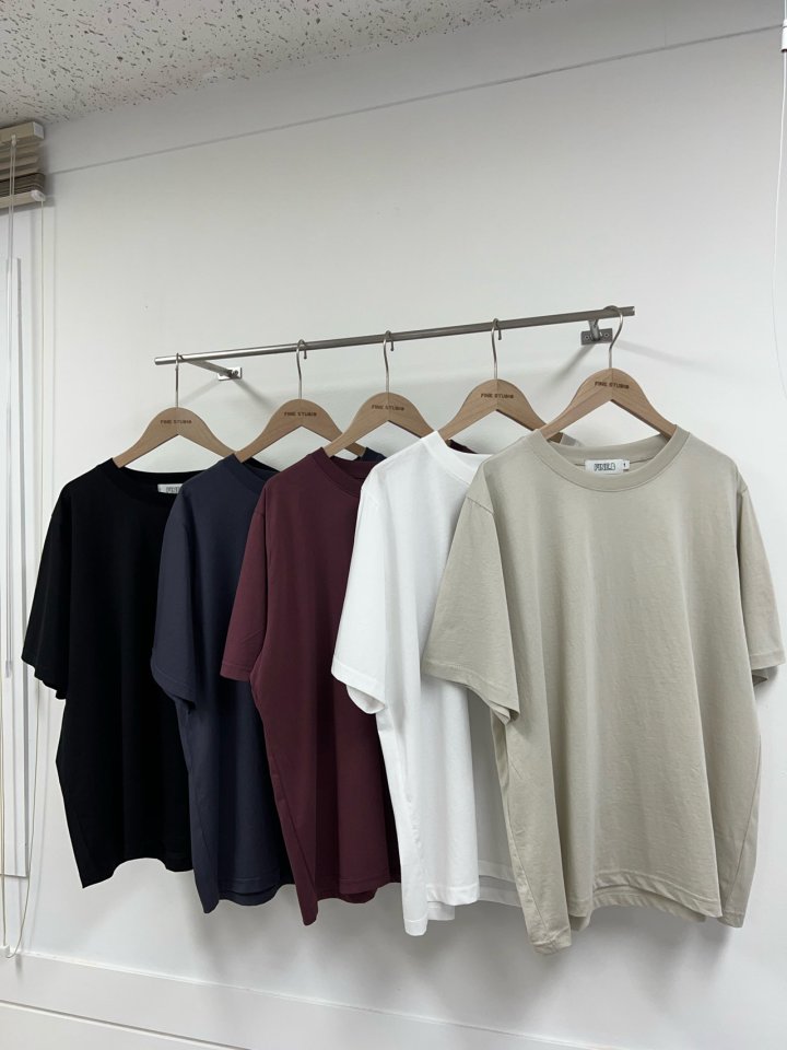The Fine.b - Korean Women Fashion - #vintageinspired - Balance Half Tee - 3