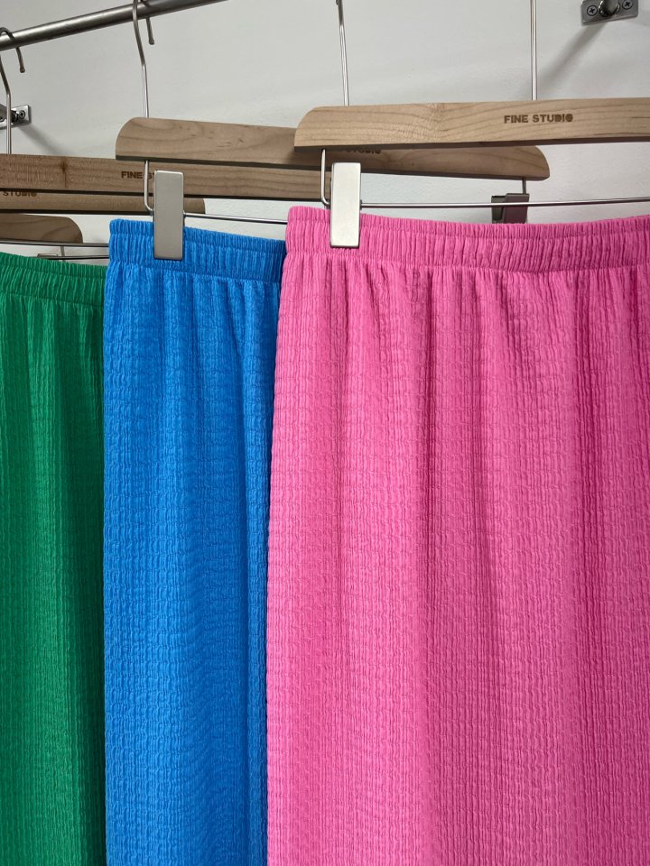 The Fine.b - Korean Women Fashion - #vintagekidsstyle - Wrinkle Long Skirt - 2