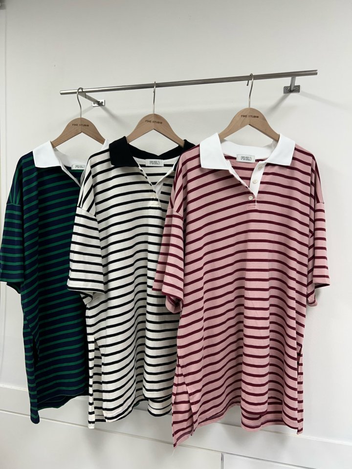 The Fine.b - Korean Women Fashion - #vintagekidsstyle - Joy Collar Tee