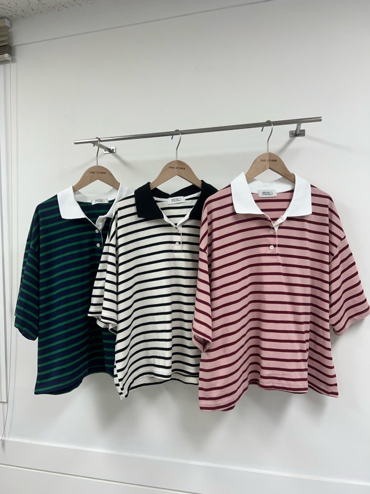 The Fine.b - Korean Women Fashion - #womensfashion - Joy Collar Tee - 11