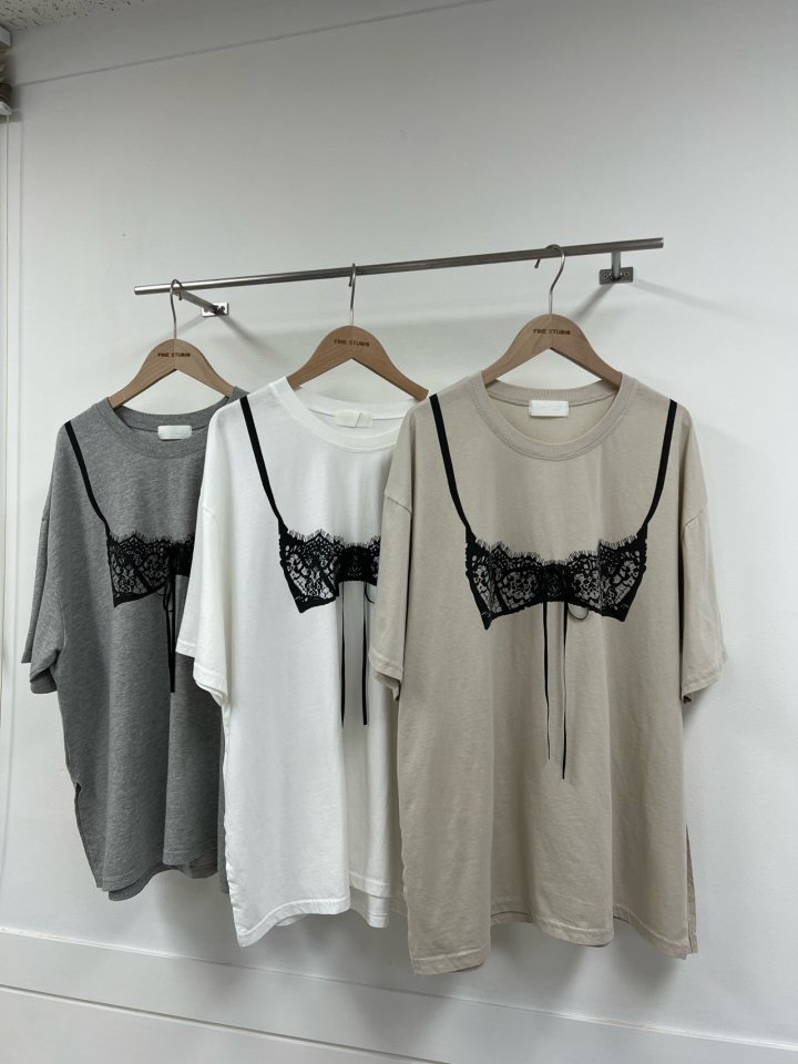 The Fine.b - Korean Women Fashion - #womensfashion - Lingerie Half Tee - 9