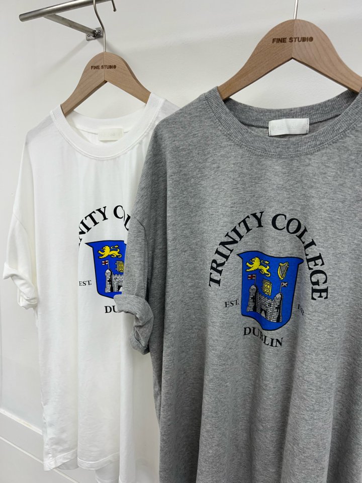 The Fine.b - Korean Women Fashion - #womensfashion - Castle Half Tee - 9