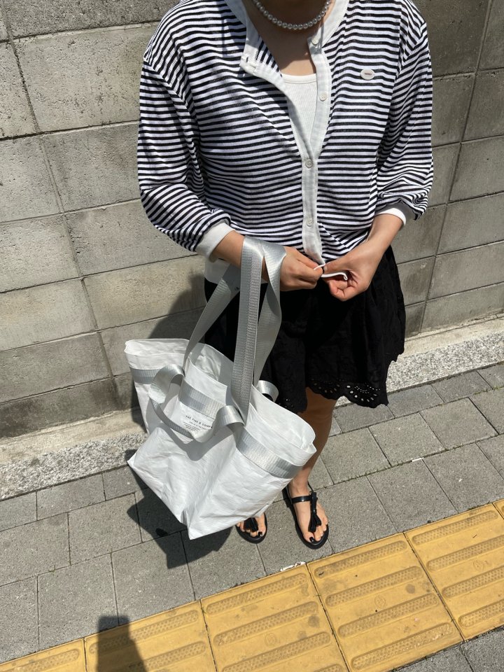 The Fine.b - Korean Women Fashion - #womensfashion - Stripe Crop Cardigan - 5