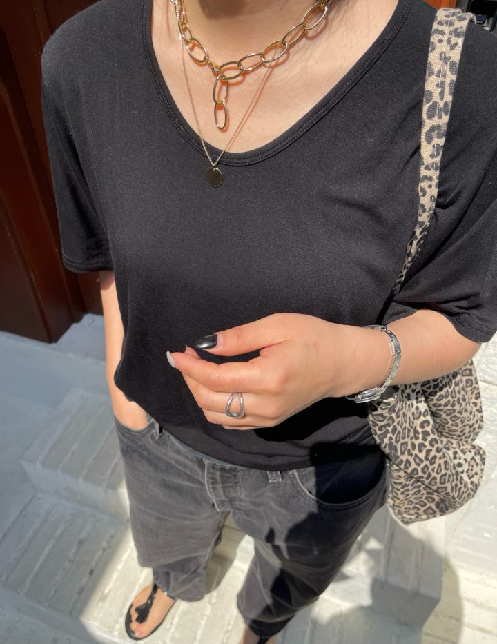 The Fine.b - Korean Women Fashion - #womensfashion - Cooling Short Sleeve Tee