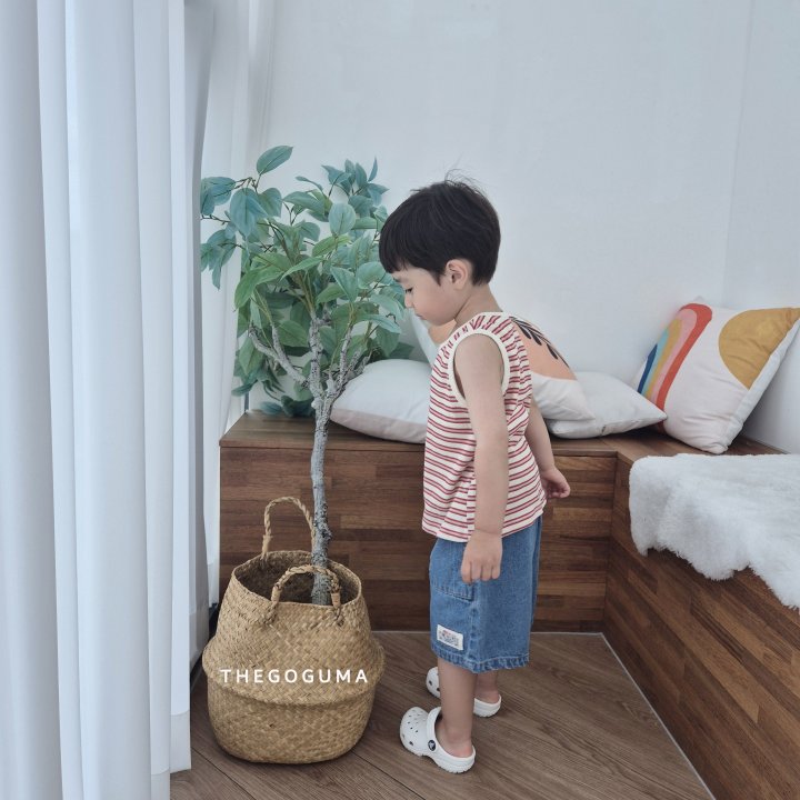 Thegoguma - Korean Children Fashion - #childofig - Crown Stripe Sleeveless - 4