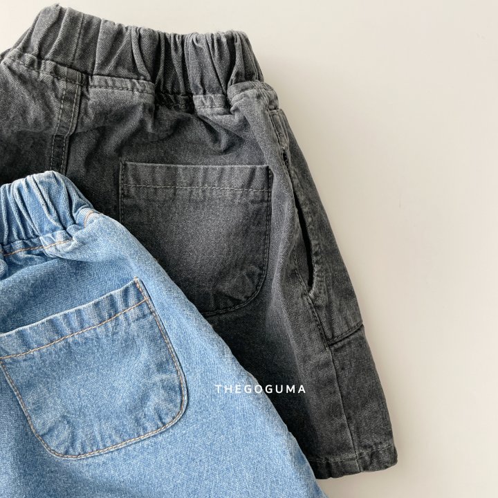 Thegoguma - Korean Children Fashion - #childrensboutique - Denim D-Pocket Pants - 10