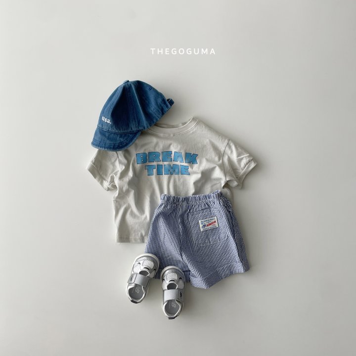 Thegoguma - Korean Children Fashion - #kidsshorts - Break Time Tee