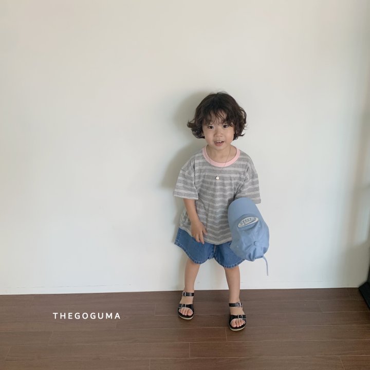 Thegoguma - Korean Children Fashion - #littlefashionista - Triple Stripe Tee - 6