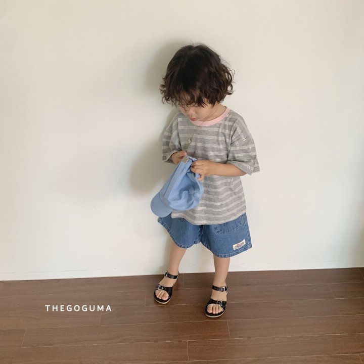 Thegoguma - Korean Children Fashion - #Kfashion4kids - Denim D-Pocket Pants - 4