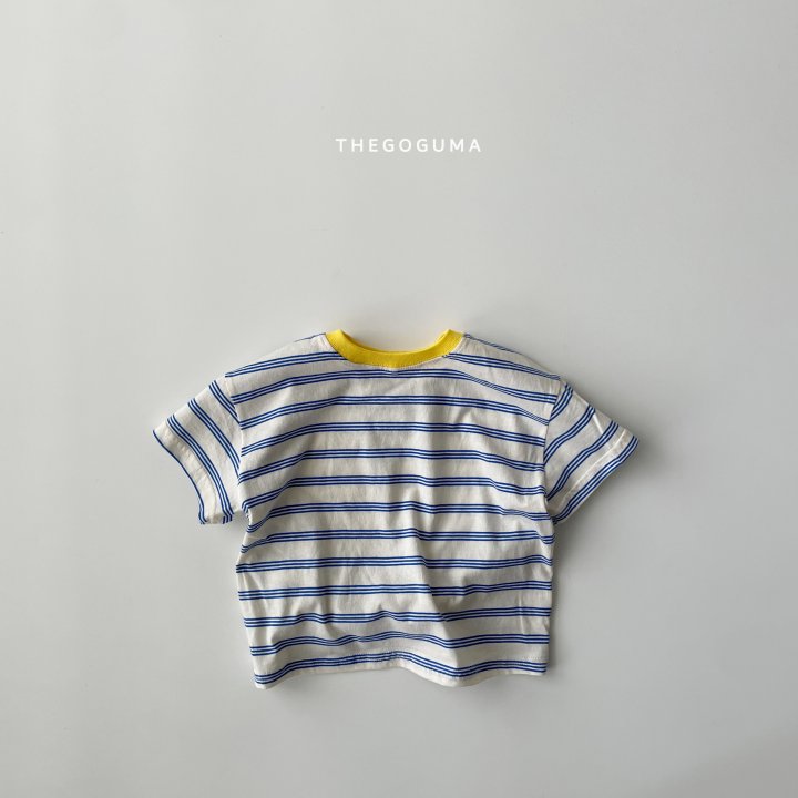 Thegoguma - Korean Children Fashion - #minifashionista - Triple Stripe Tee - 8
