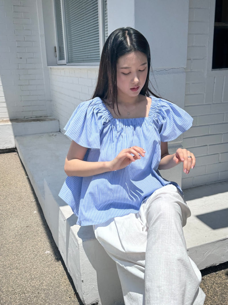 Theres - Korean Women Fashion - #momslook - Marine Blouse - 5