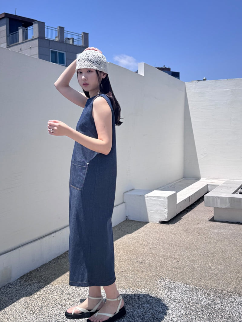 Theres - Korean Women Fashion - #momslook - Summer Denim One-piece - 3