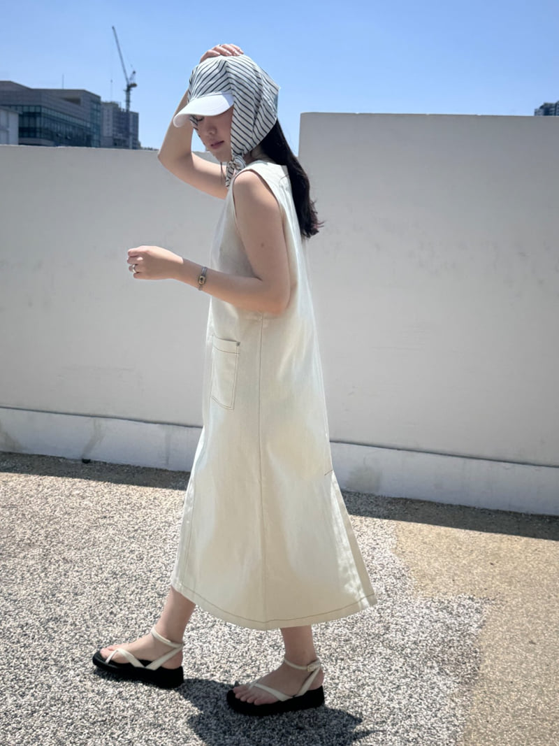 Theres - Korean Women Fashion - #momslook - Summer Denim One-piece - 7
