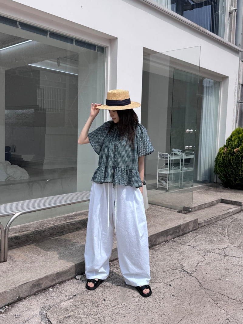 Theres - Korean Women Fashion - #womensfashion - Check Blouse - 2
