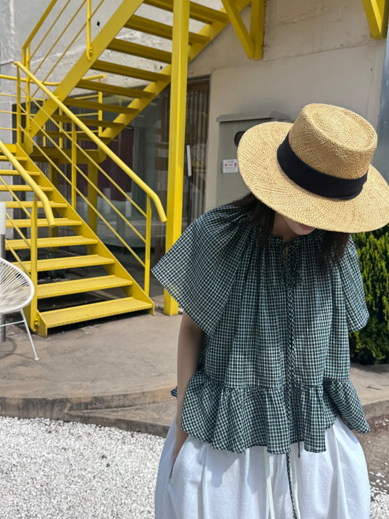Theres - Korean Women Fashion - #womensfashion - Check Blouse - 8