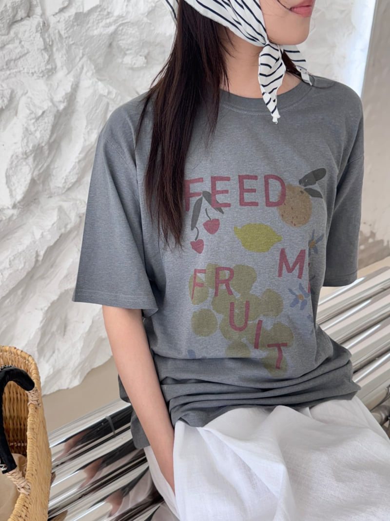 Theres - Korean Women Fashion - #womensfashion - Feed Tee - 3