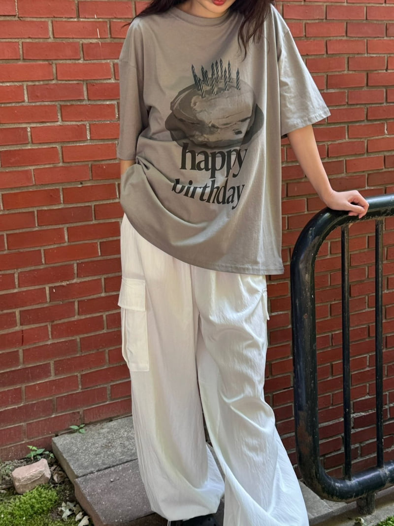Theres - Korean Women Fashion - #momslook - Cake Tee - 4