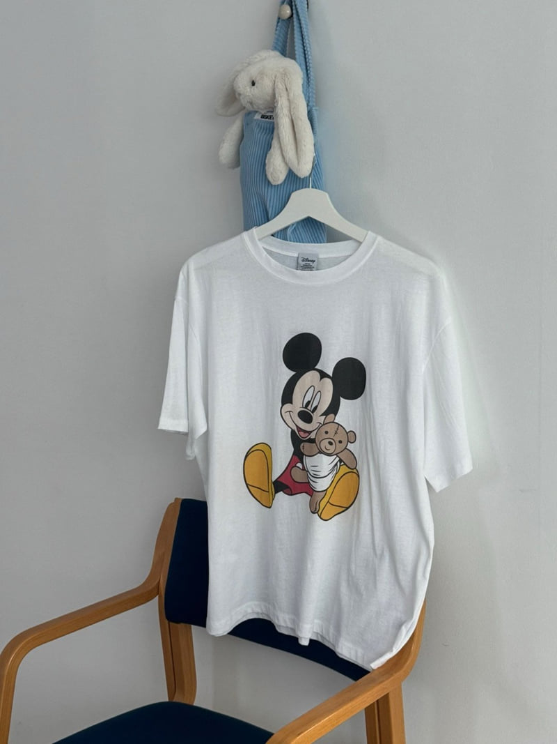 Toll - Korean Women Fashion - #momslook - Bear M Tee - 7