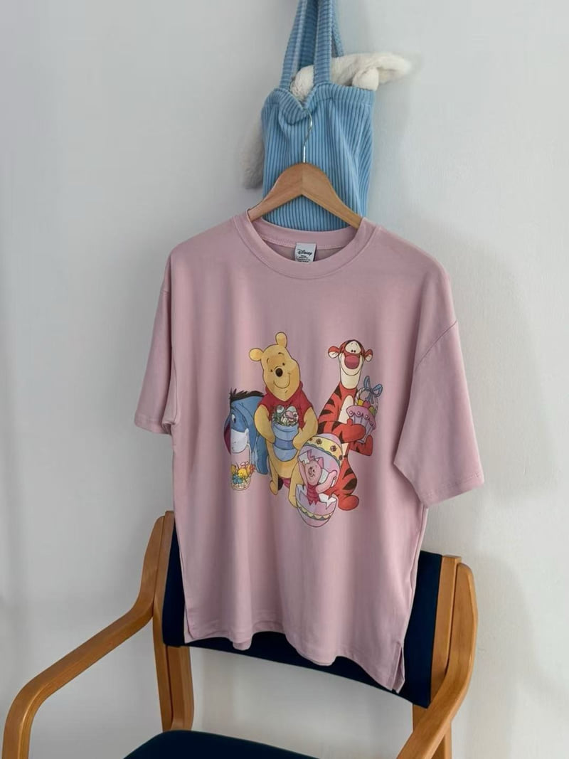 Toll - Korean Women Fashion - #momslook - Pooh Friend Tee