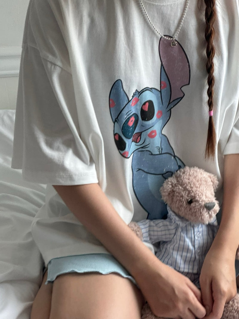 Toll - Korean Women Fashion - #momslook - Stitch Tee
