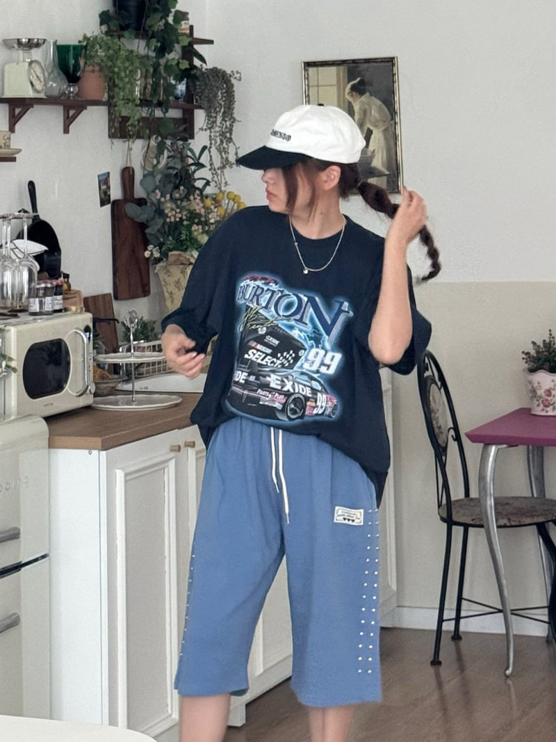 Toll - Korean Women Fashion - #momslook - Racer Tee - 2
