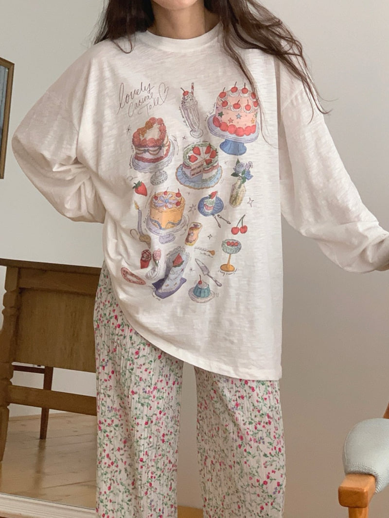 Toll - Korean Women Fashion - #momslook - Small Flower Pleats Pants - 8
